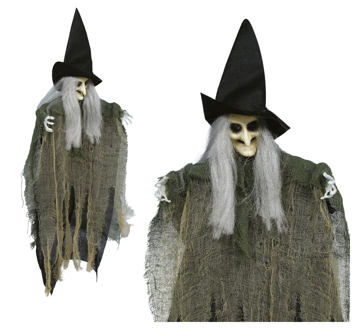 Halloween Pop Hangende Heks 40cm