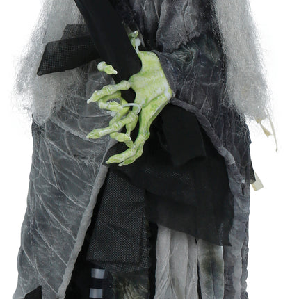 Witch Doll Broom with Lights, Sounds, and Movement, 1.10 m