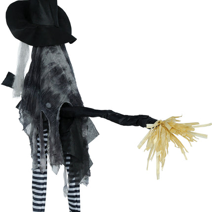 Witch Doll Broom with Lights, Sounds, and Movement, 1.10 m