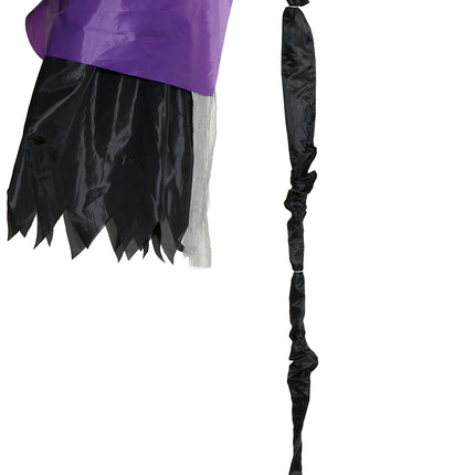 Halloween Pop Flying Witch With Lights, Sounds, and Movement, 2.25 m