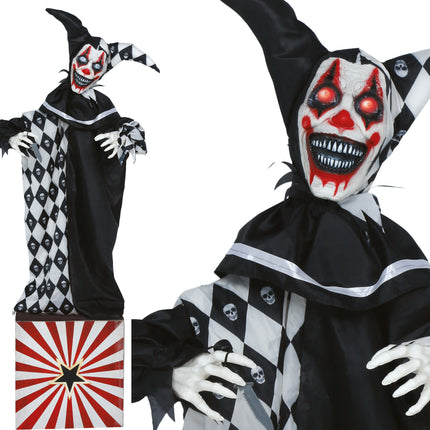 Halloween Pop Clown with Lights, Sounds, and Movement, 1.7 m