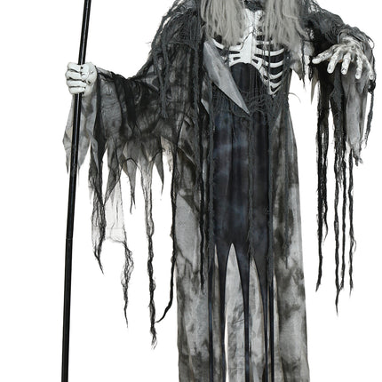 Halloween Skeleton That Flies With Lights, Sounds, and Movement, 2.05 m