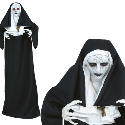 Halloween Pop Scary Nun with Lights, Sounds, and Movement, 1.5 m