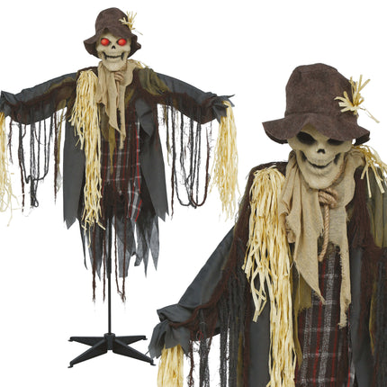 Halloween Pop Horror Scarecrow with Lights, Sounds, and Movement, 1.75 m