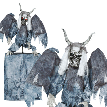 Halloween Pop Demon with Lights, Sound, and Movement, 1.7 m