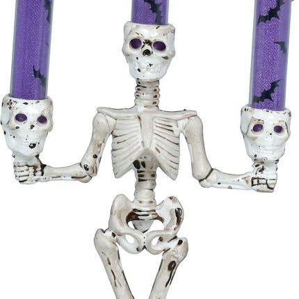 Halloween Skeleton Candle Holder with Light, 35 cm