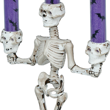 Halloween Skeleton Candle Holder with Light, 35 cm