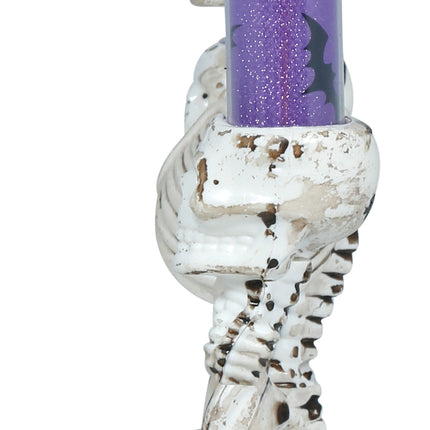 Halloween Skeleton Candle Holder with Light, 35 cm