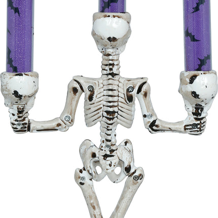 Halloween Skeleton Candle Holder with Light, 35 cm