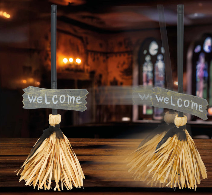 Halloween Broom with Lights, Sounds, and Movement, 70 cm