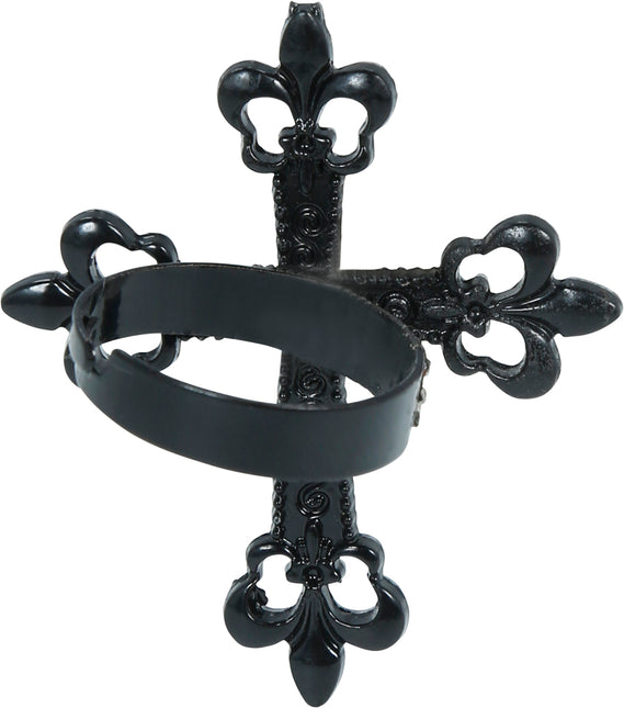 Halloween Ring Gotisch Kruis 4cm
