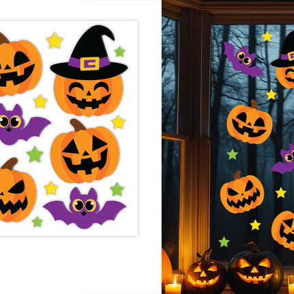 Halloween Window Decoration: Pumpkins, 50 cm