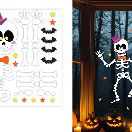 Halloween Window Decoration: Skeleton, 50 cm