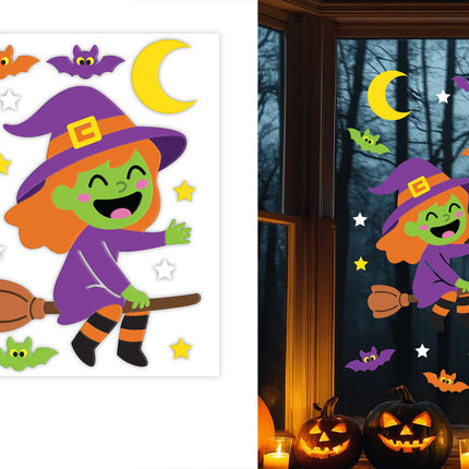 Halloween Window Decoration: Witch, 50 cm