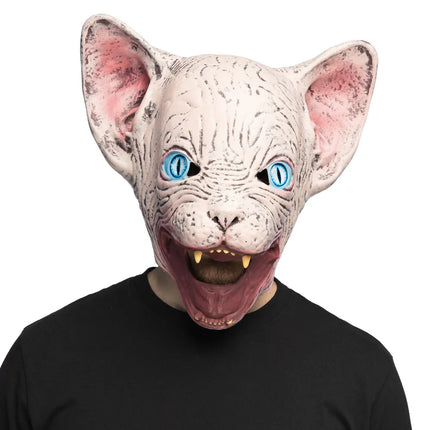 Latex Head Mask: Horror Cat