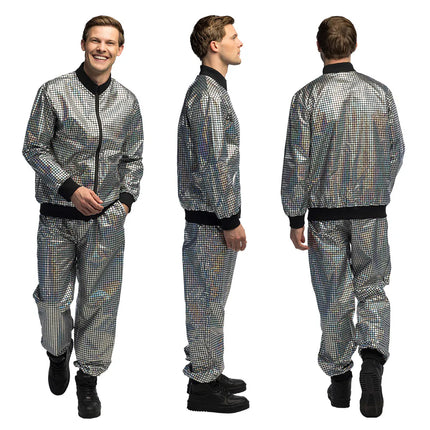 Disco Diamond Dude Silver Tracksuit