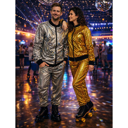 Disco Diamond Dude Silver Tracksuit