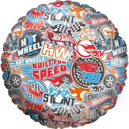 Hot Wheels Helium Balloon, Colored, Empty, 45 cm