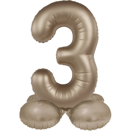 3 Jaar Cijfer Ballon Goud 72cm van Folat koop je bij Partywinkel
