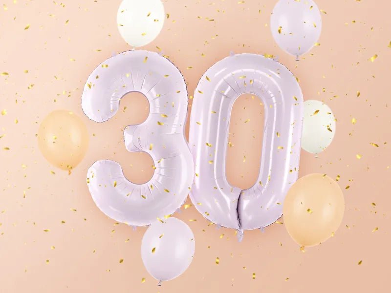 3 Jaar Cijfer Ballon Paars Leeg 72cm van Partydeco koop je bij Partywinkel