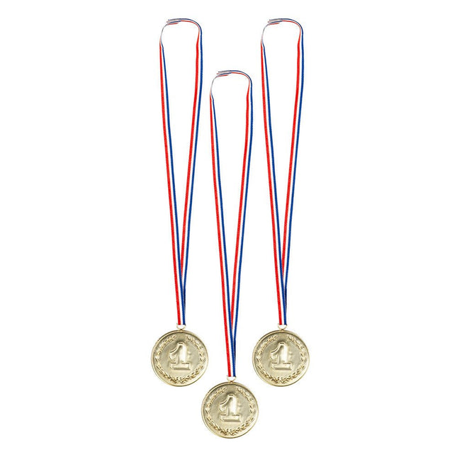 3 Medailles 1 7.5cm van Boland koop je bij Partywinkel