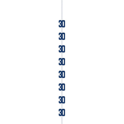30 Jaar Hangdecoratie Blauw 1,52m van Unique koop je bij Partywinkel