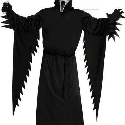 Halloween Costume: Black Ghost Face (Aged)