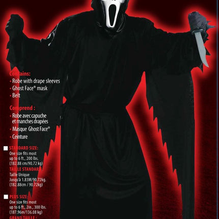 Ghostface Halloween Costume