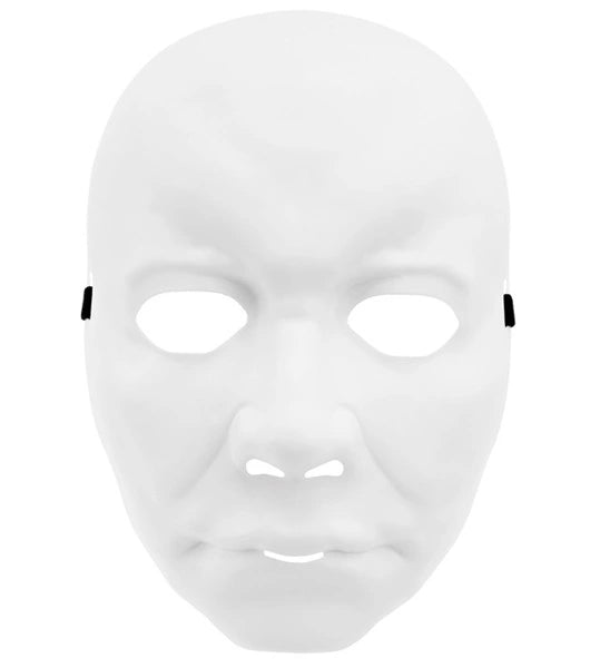 White Mime Face Mask