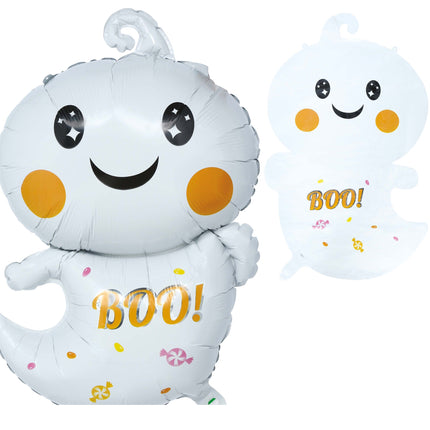 Halloween Helium Balloon, White Ghost, Empty, 75 cm