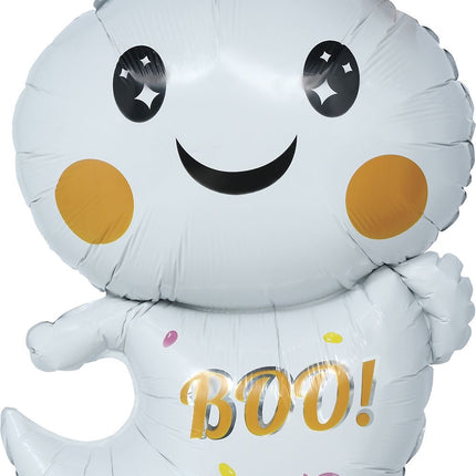 Halloween Helium Balloon, White Ghost, Empty, 75 cm