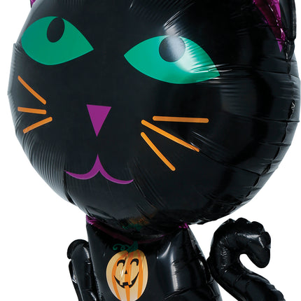 Halloween Helium Balloon - Cat (Empty), 60 cm
