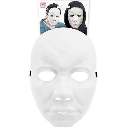 MEN'S MASK - HARD PLASTIC, WHITE