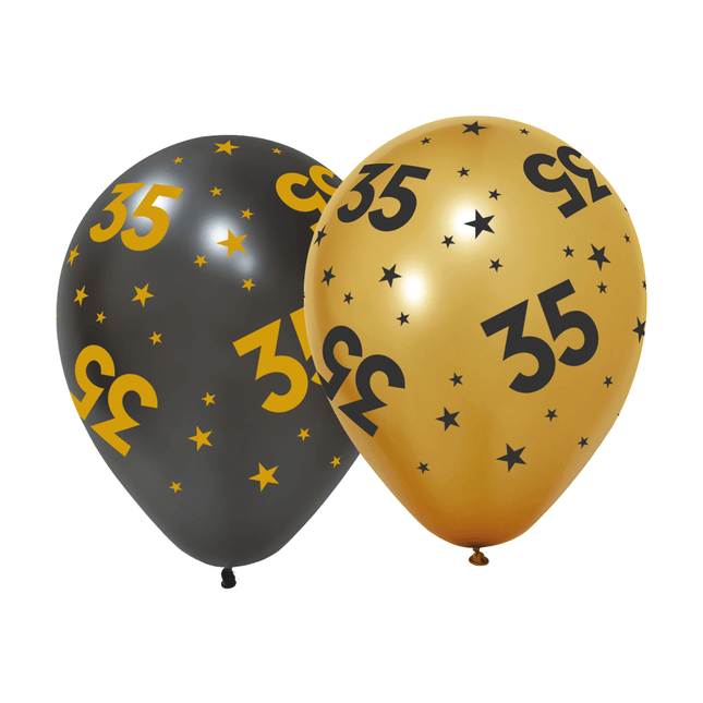 35 Jaar Ballonnen 31cm 6st van WeFiesta koop je bij Partywinkel