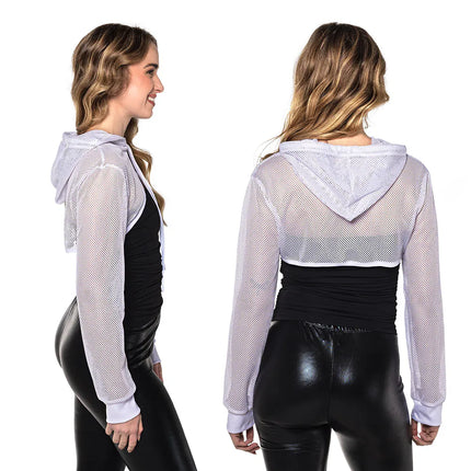 Fishnet Bolero, White