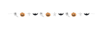 BATS/BOOS HLWN GARLAND