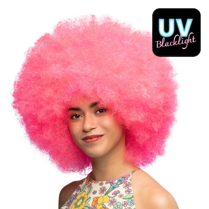 Sugar Wig, Neon Pink, UV