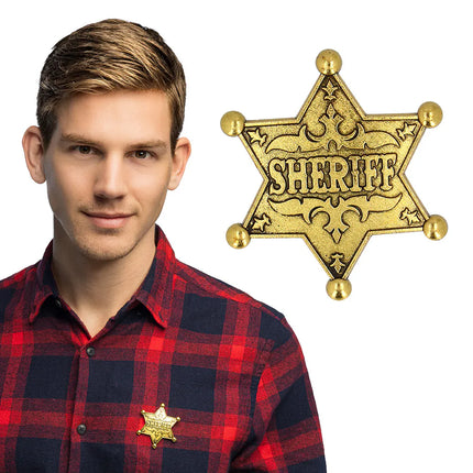 "Sheriff" Metal Badge, Gold