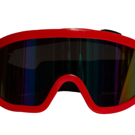Red and Black Ski Goggles