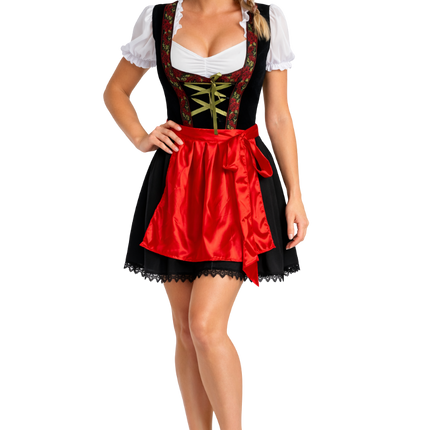 Red Dirndl Dress for Oktoberfest: Rosalie