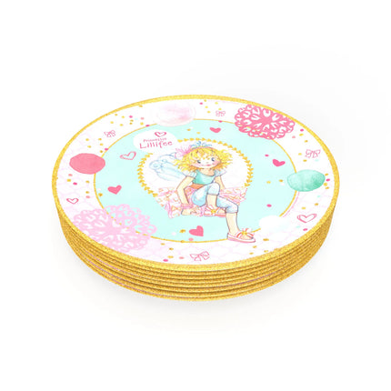 Princess Lillifee Plates, 23 cm, 8-Pack
