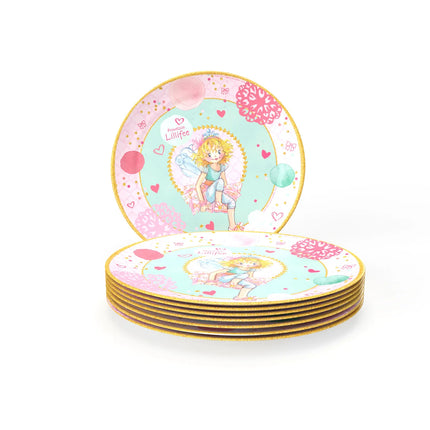 Princess Lillifee Plates, 23 cm, 8-Pack