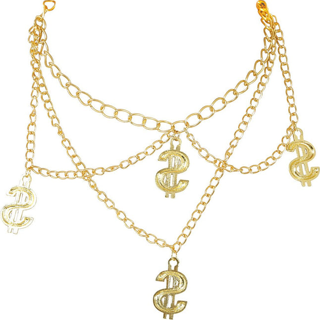 4 dollar necklace van Fiestas Guirca koop je bij Partywinkel