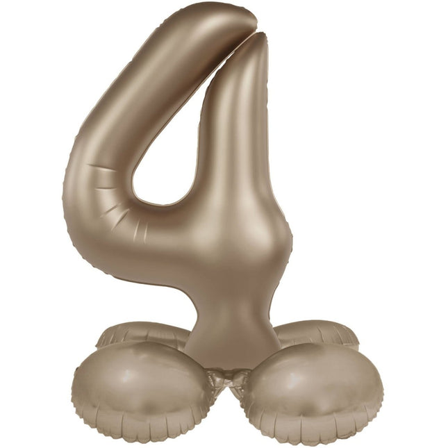 4 Jaar Cijfer Ballon Goud 72cm van Folat koop je bij Partywinkel