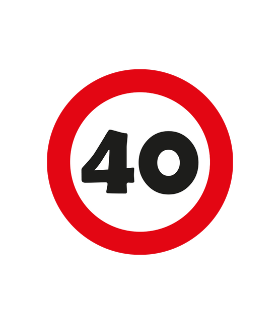 40 Jaar Tafelconfetti 2,5cm van Paper Dreams koop je bij Partywinkel