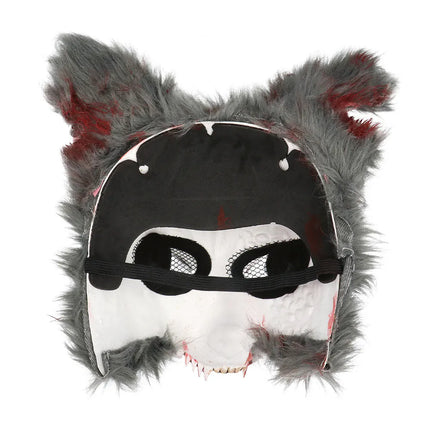 Weerwolf Masker Zwart Bloederig