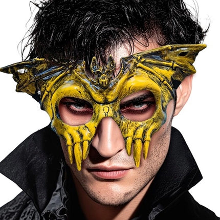 SKULL BAT EYE MASK - HARD PLASTIC
