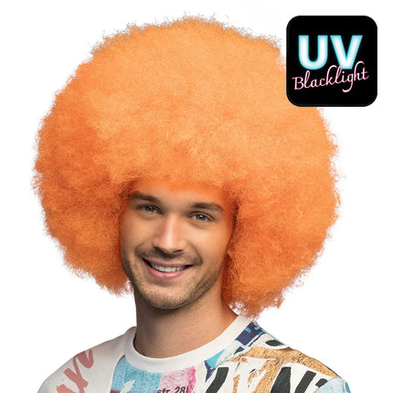 Sugar Neon Orange UV Wig