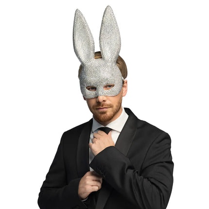 Bunny Diamond Half Mask