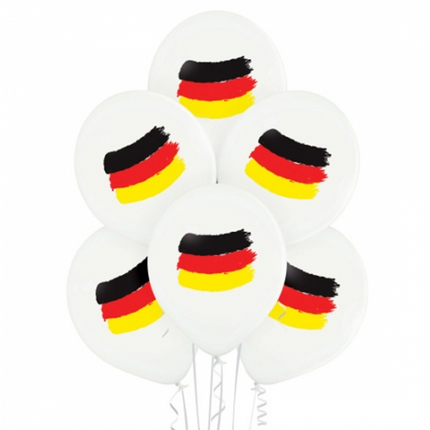 Germany Balloons, White, 30 cm, 10-pack